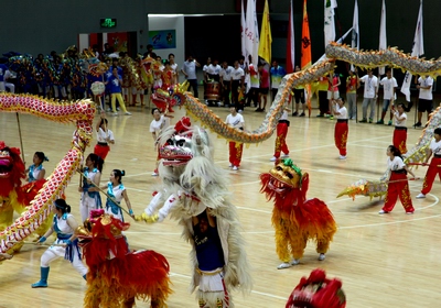 我校北狮受邀参加了第八届中国大学舞龙舞狮锦标赛开幕式暨徐州市全民健身日启动仪式的表演